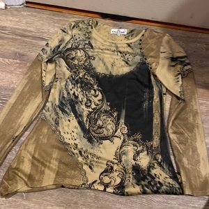 Kristine Y2K Grunge Long Sleeve Shirt